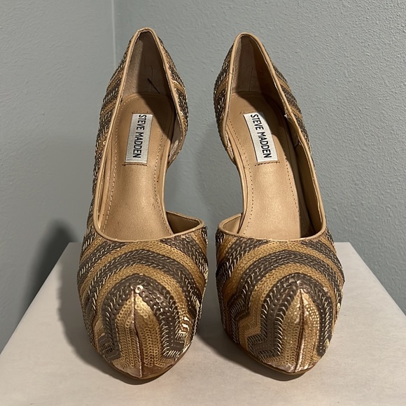 New Steve Madden Disko Sequence Platform Heels - Picture 2 of 13